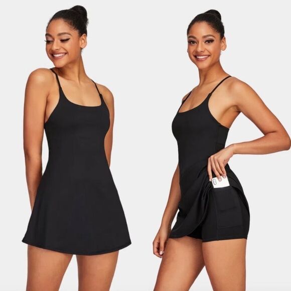 HALARA Dress Tennis Softlyzero Plush Easy Peezy Pickleball Yoga Pilates Black XS - Picture 6 of 16